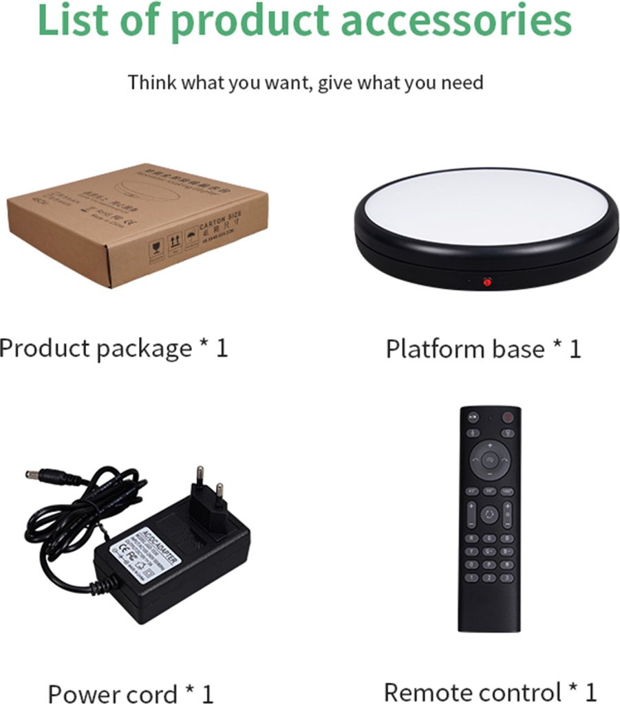 45 cm/17,7" motorizovaný otočný stojan s RGB světelnou Obrázek produktu 9