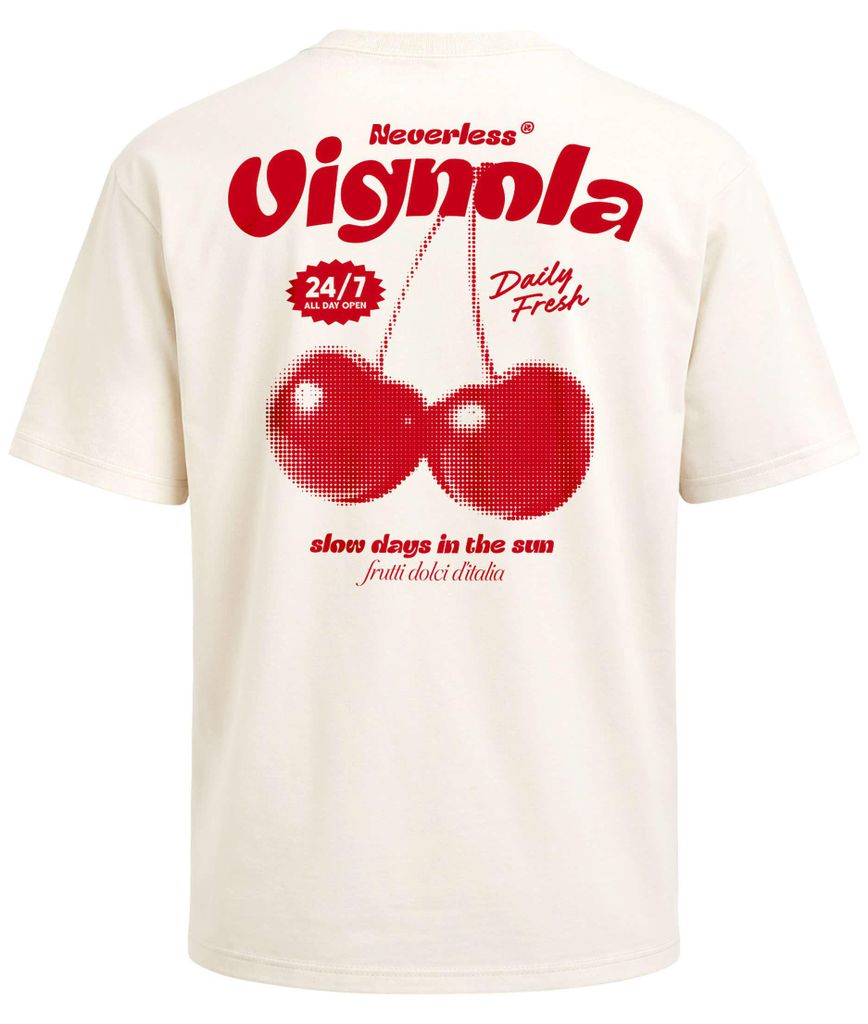 Herren T-Shirt - Cherry Vignola - Oversized Relaxed Fit Sommer Fashion Streetstyle Neverless