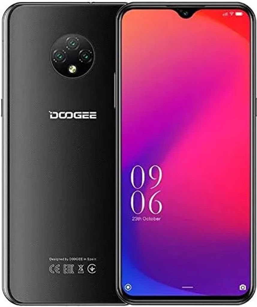 4G Smartphone ohne Vertrag, DOOGEE X95 PRO (4GB+32GB), Helio A20 Dual SIM Android 10 Handy, 6,52-Zoll-Wassertropfen Vollbild, 4350mAh-Akku, 13MP Dreif