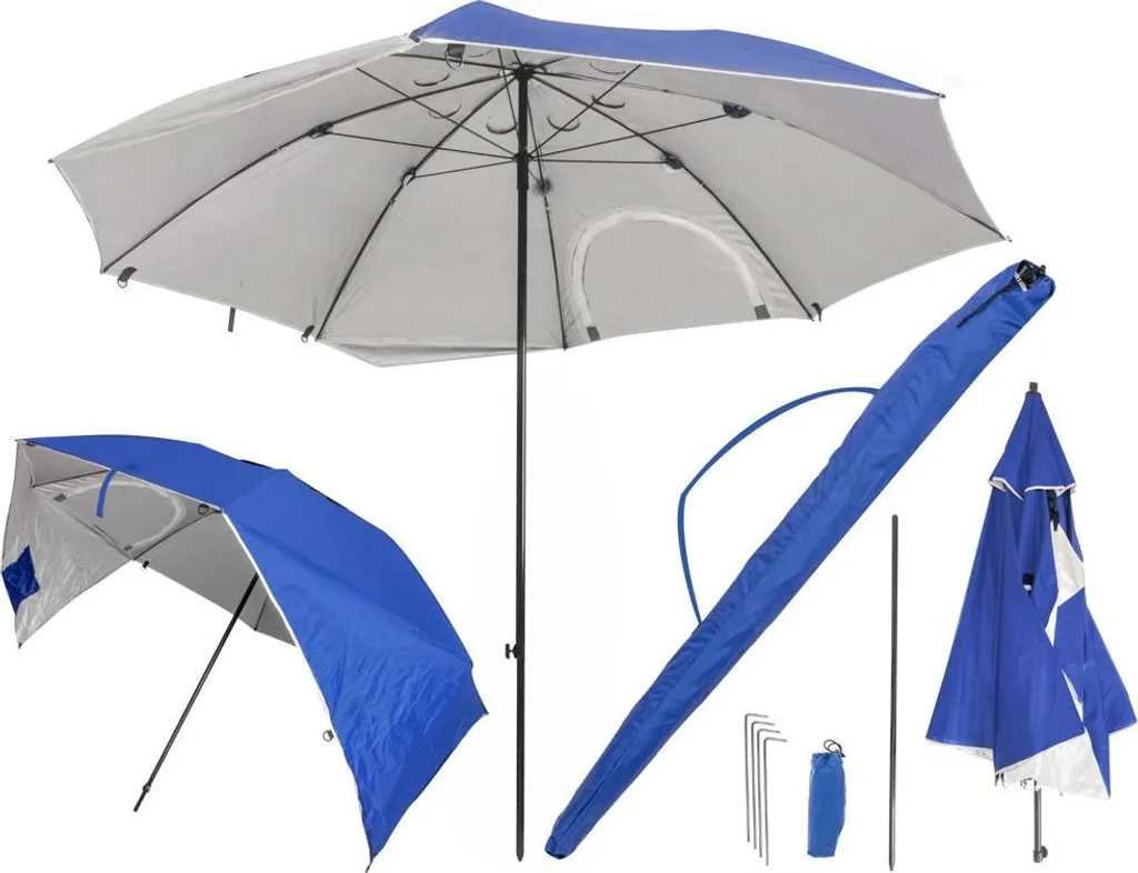 Abri de soleil pliable pour plage et jardin format géant avec housse