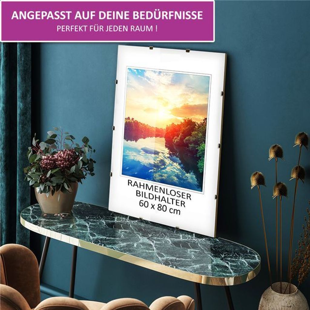 MG Design Bezrámový obrazový rám, klip rám 60 x 80 cm - s Obrázok produktu 