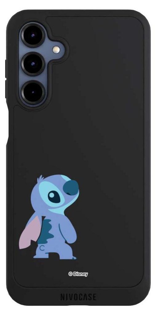 NIVOCASE Handyhülle für Samsung Galaxy A16 5G Hülle NIVOpure Case Schwarz Disney Fanartikel Lilo & Stitch