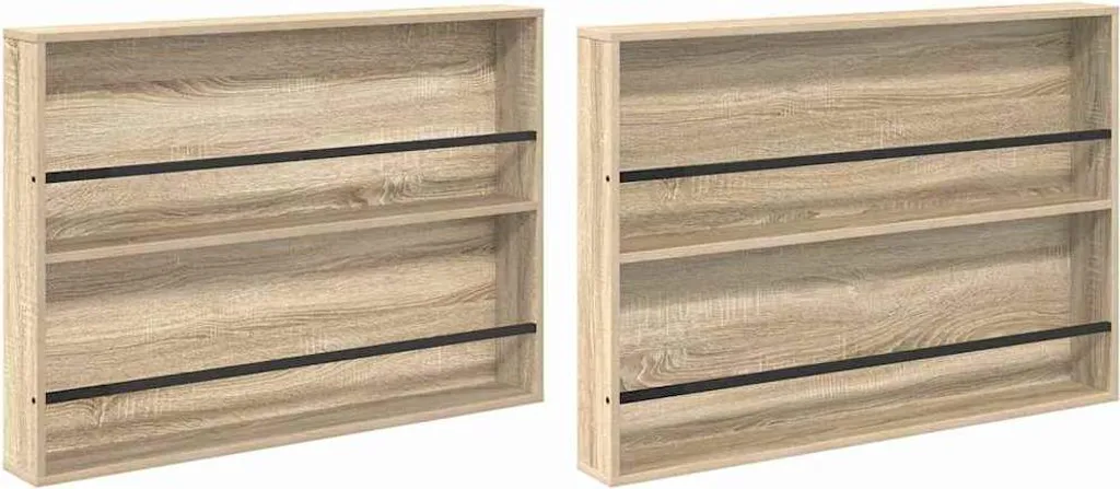 Organizer Riviste vidaXL Rovere Sonoma 100cm - Set 2 pz per Ufficio