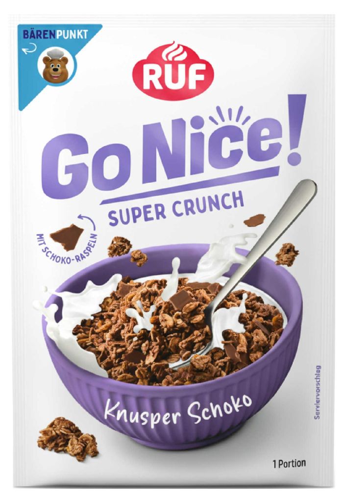 RUF GoNice! Knusper Schoko Super Crunch Müsli