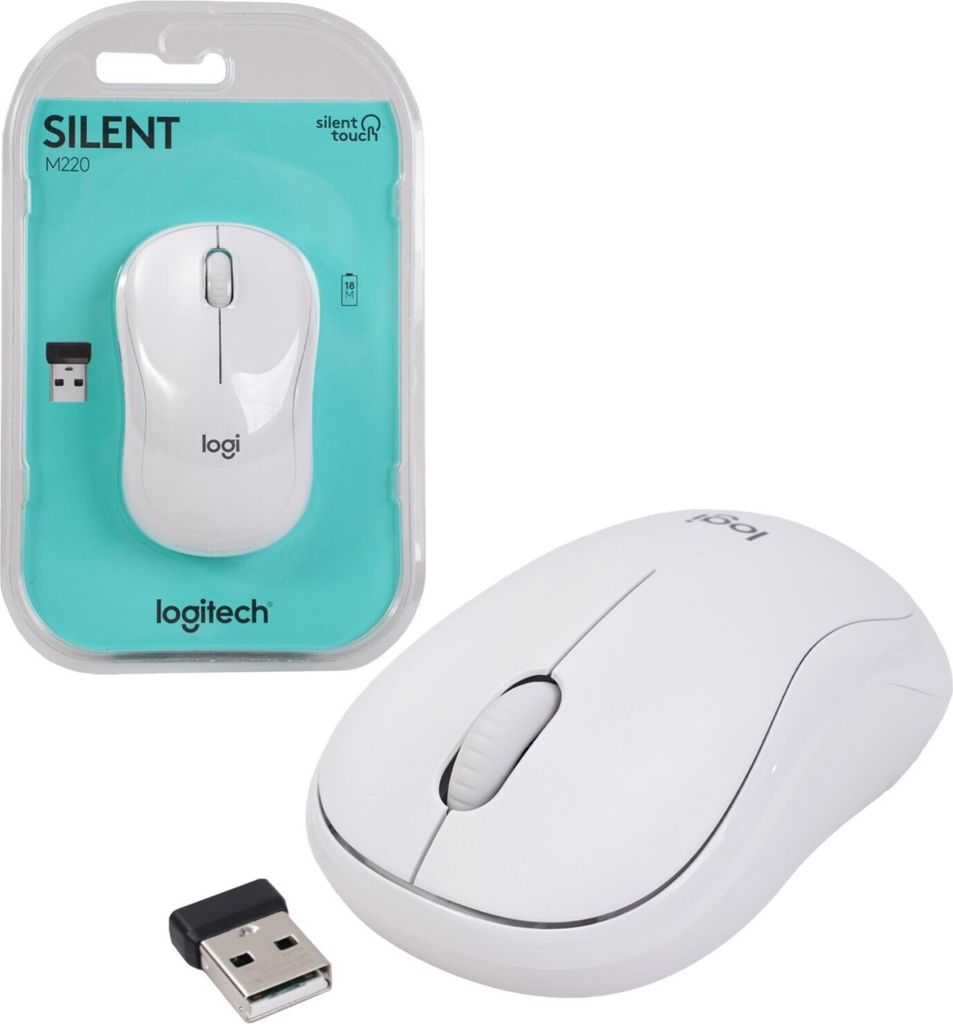 Silent Mouse M220 Off-White Produktbild 