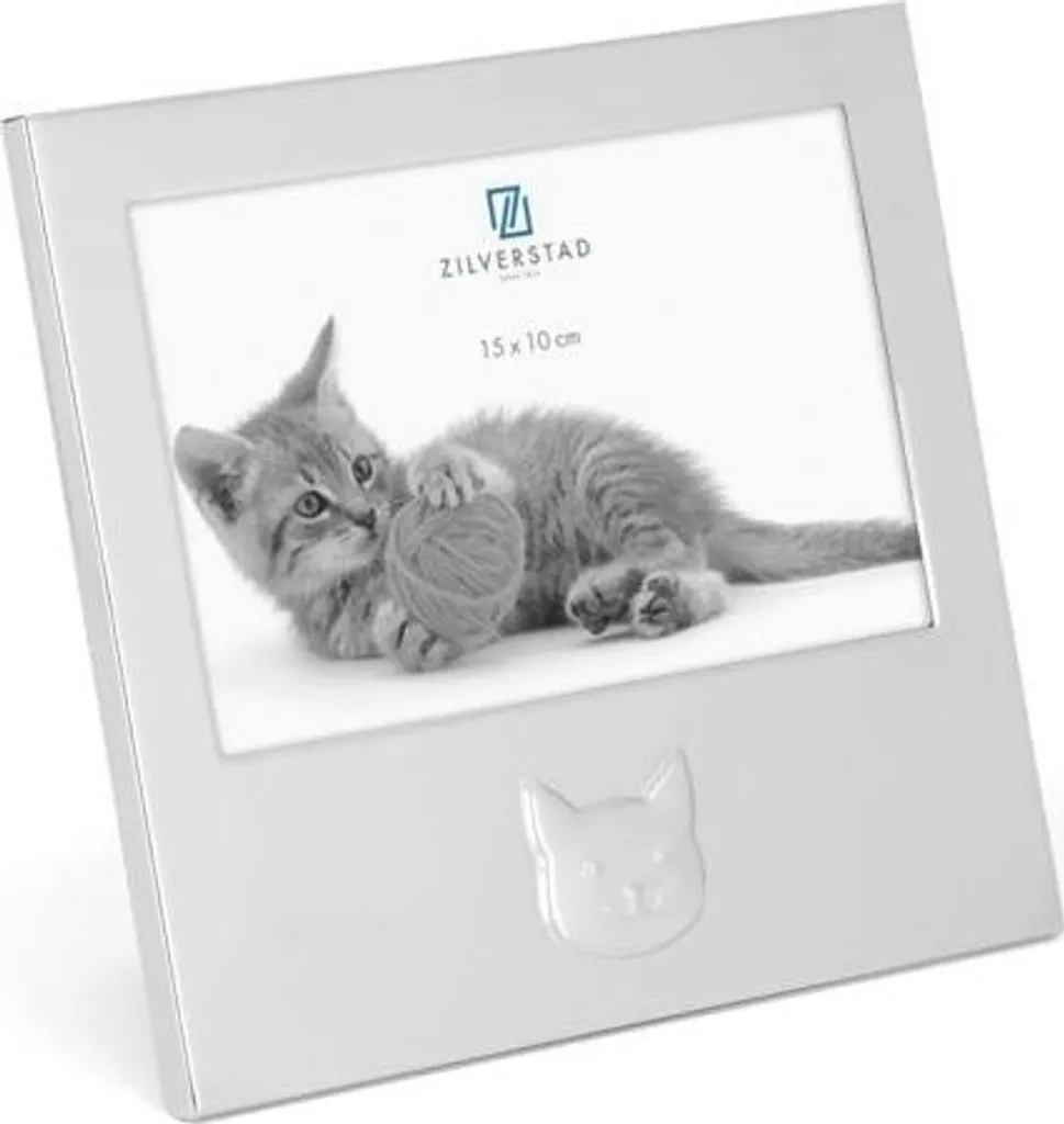 Cadeau pour amoureux des chats : cadre photo métal Zilverstad 10x15 cm