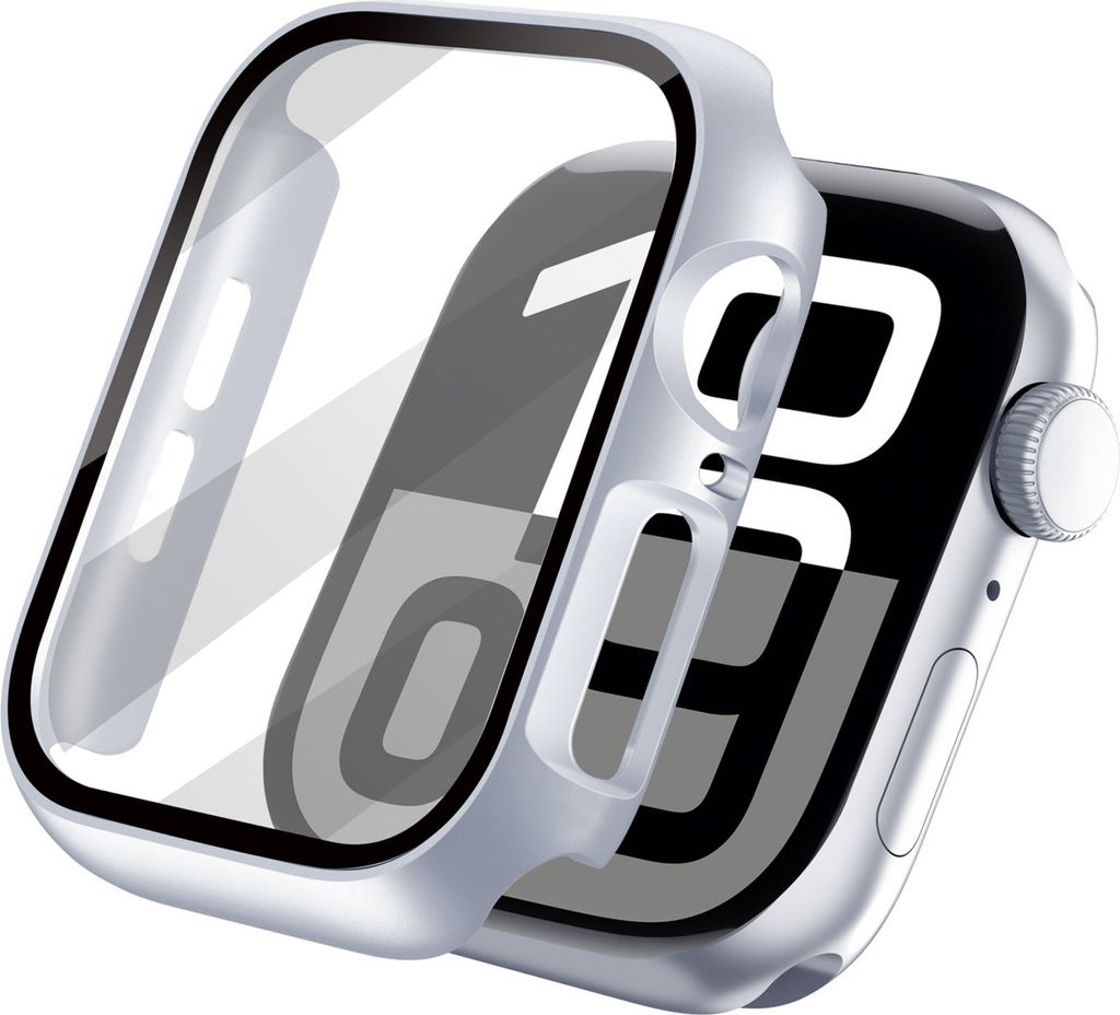 imoshion Full Cover Hard Case Watch 10 / 11 - 46 mm - Silber