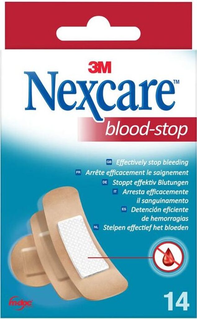 Nexcare™ N1714AS Pflaster Blutstillend beige, 14 St. Image du produit 