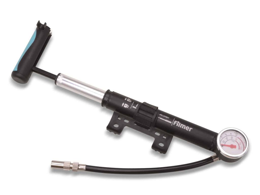 FILMER Handluftpumpe Premium 49342, mit Manometer, 8 bar