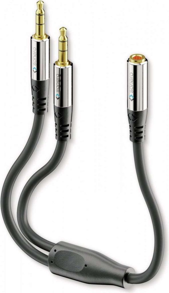 PureLink sonero 2x 3,5mm auf 3,5mm (4pin) Kopfhörer Adapter Produktbild 