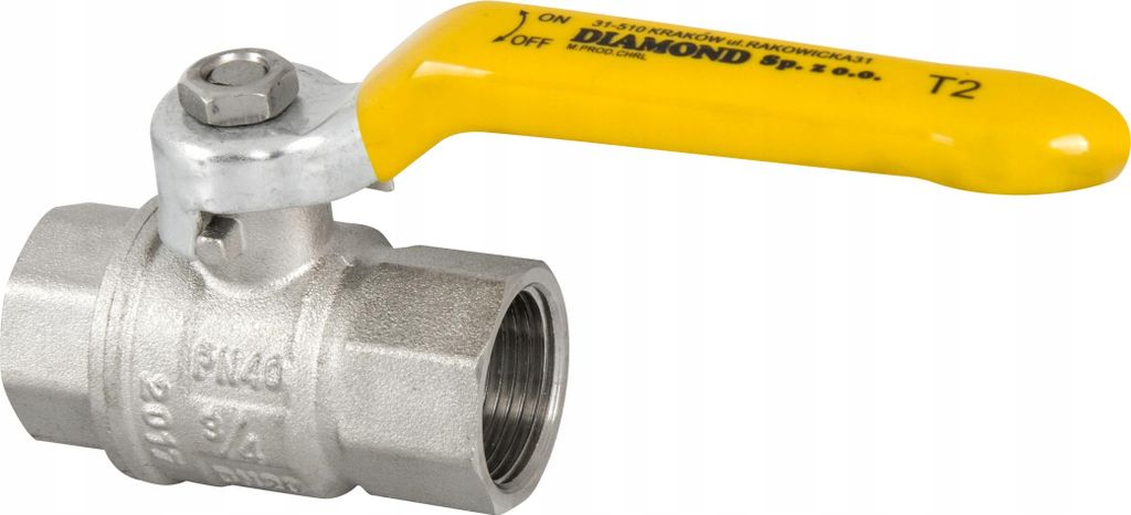 Kugelhahn für Gasinstallationen WW 1/2 Zoll