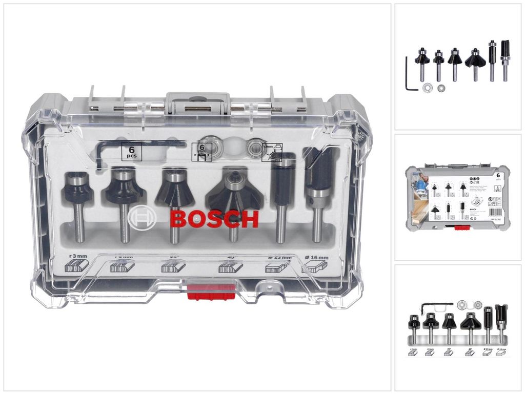 Bosch 2607017468, Zestaw bitów, 6 mm, 6 szt., 51, 55, 54, Zdjęcie produktu 
