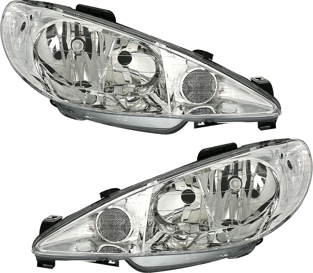 Scheinwerfer Set für Peugeot 206 2x H7 DOPPELScheinwerfer Produktbild 