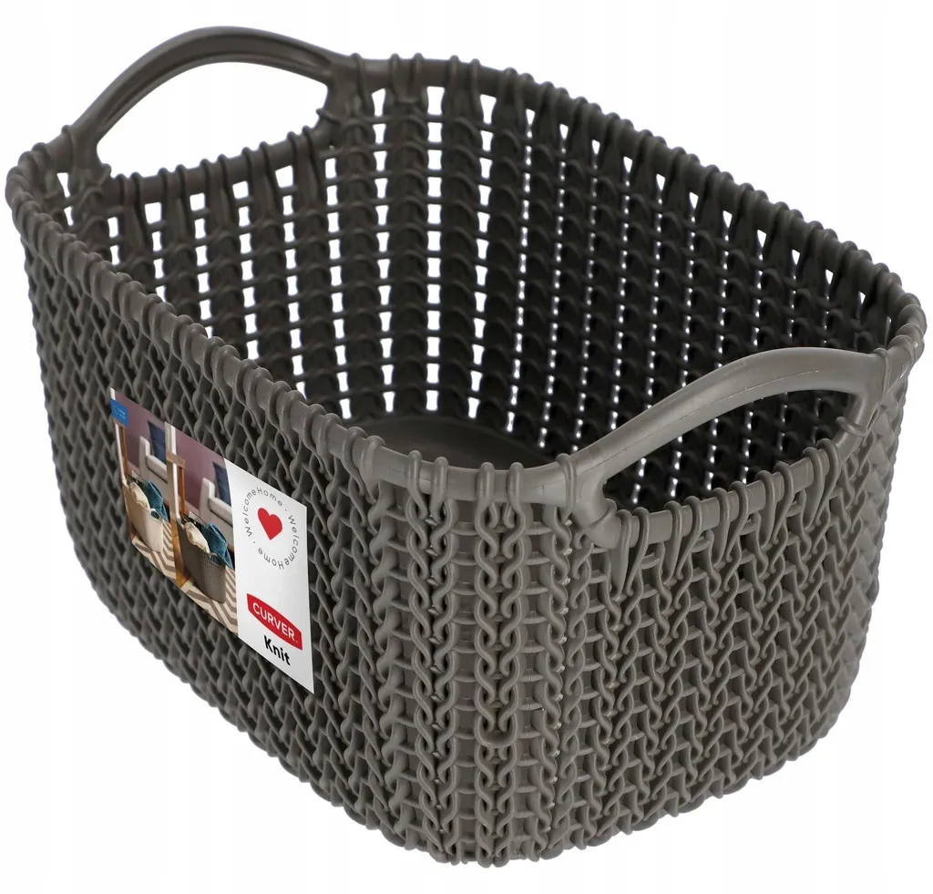 Organisateur de placard marron - Panier de rangement pour cuisine