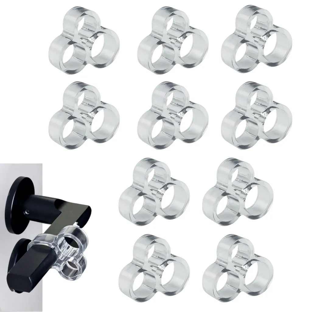 Protège-mur transparent pour poignée de porte lot de 10 anti-choc discret