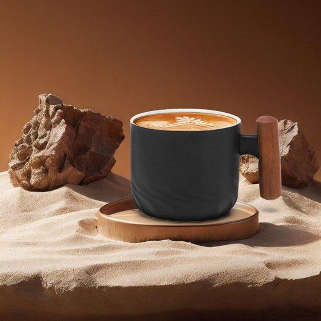 Keramische Kaffeebecher mit Griff - 70 ml - für Kaffee, Tee und Mokka - Geschirrspülergeeignet - Geschenk für Weihnachten