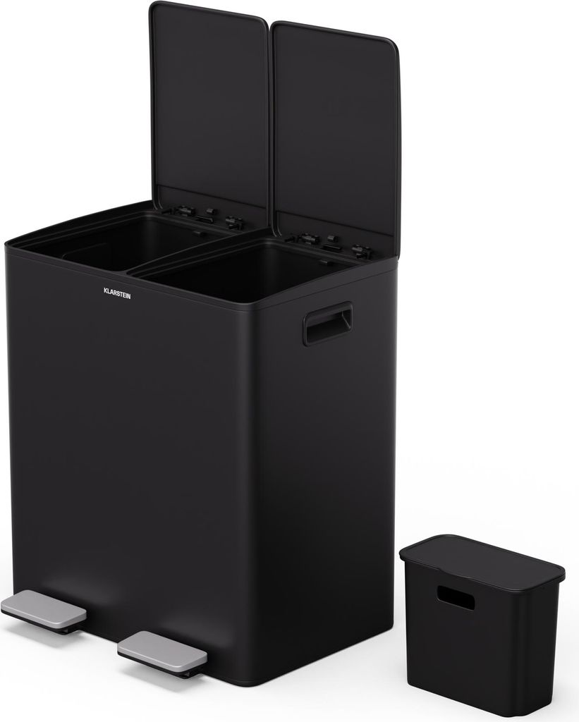 Klarstein EcoVista poubelle - Tri sélectif 40 L avec bac à Image du produit 