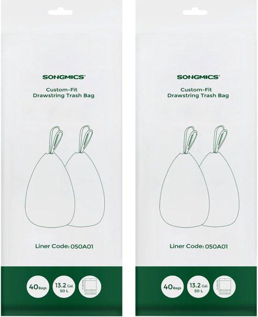 Sacs poubelles en plastique avec cordon de serrage - Idéaux Image du produit 