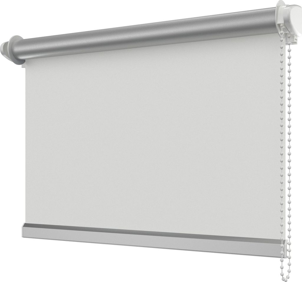 Interdeco Klemmfix Seitenzugrollo / Thermorollo und Verdunkelungsrollo Weiß (3003), Typ SZ3, Breite x Höhe 60 x 175 cm