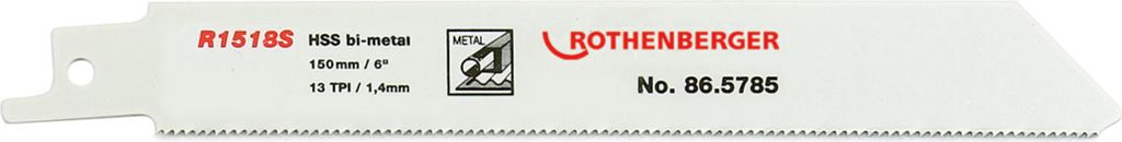 Rothenberger Universal-Sägeblatt HSS Bi-Metall, 150x20x0,9, 5 Stück 5 Stk