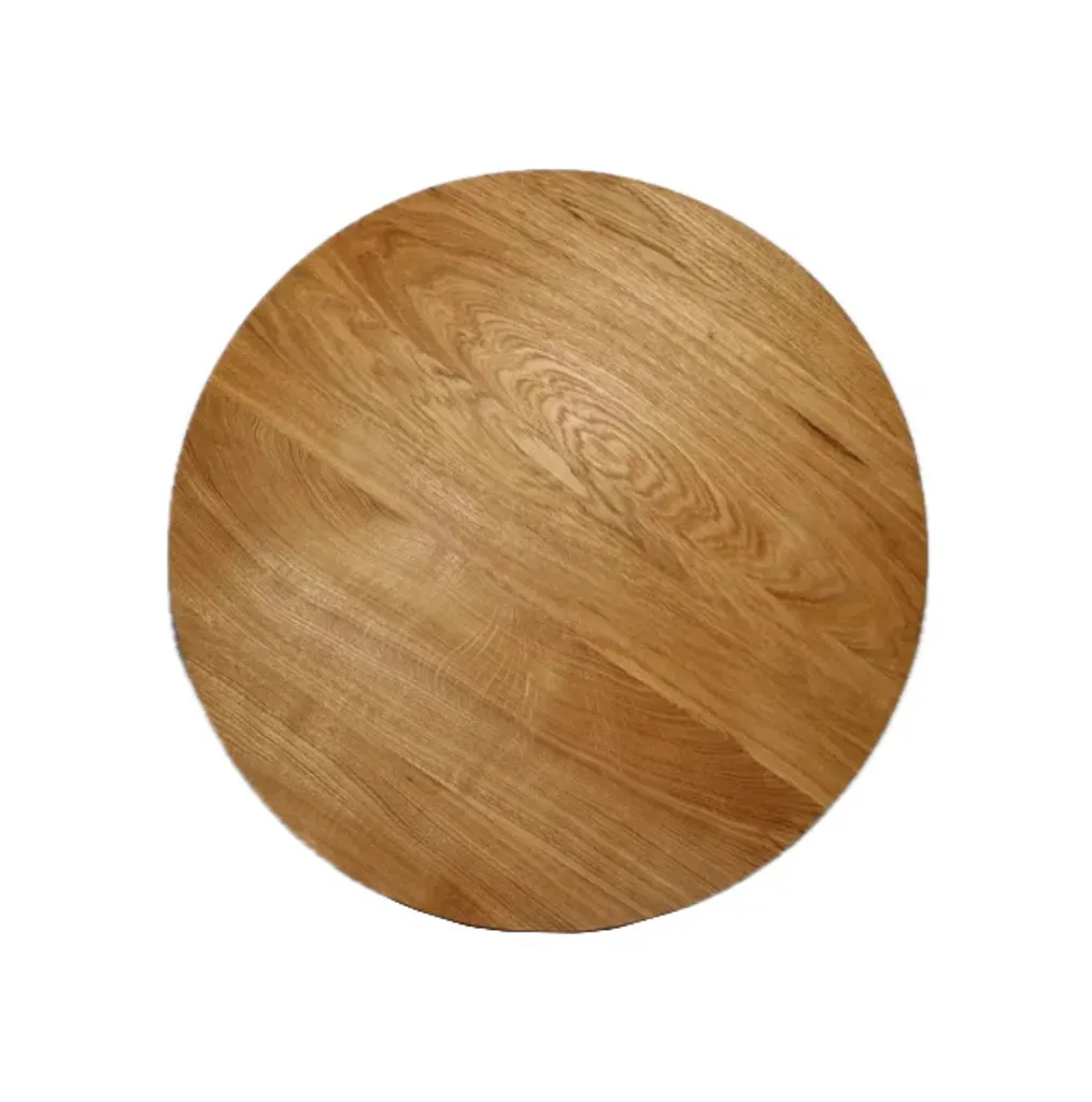 Piano Rotondo Rovere Massiccio 30 cm Oliato | Top Tavolo Rustico Su Misura