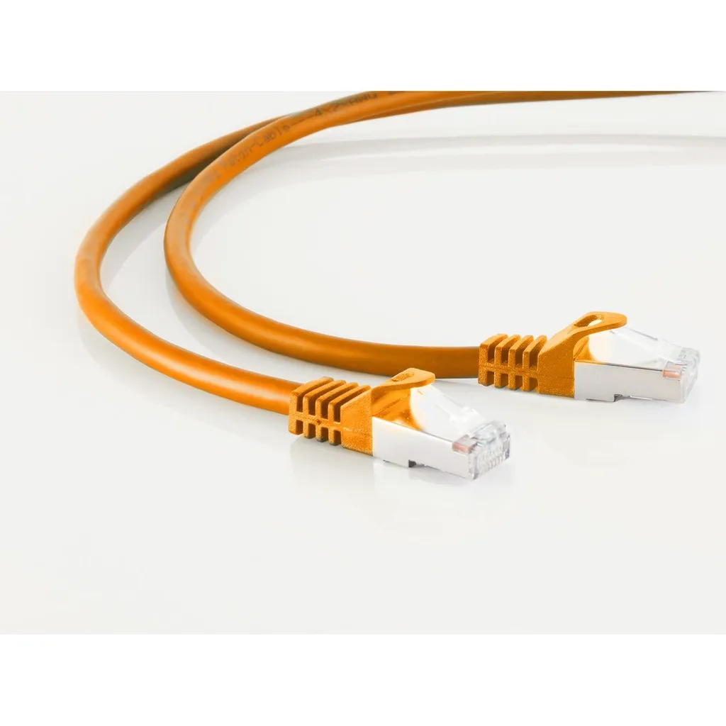 Cavo di Rete CAT 7 5mt RJ45 S/FTP | Patch Cord Industriale Arancione