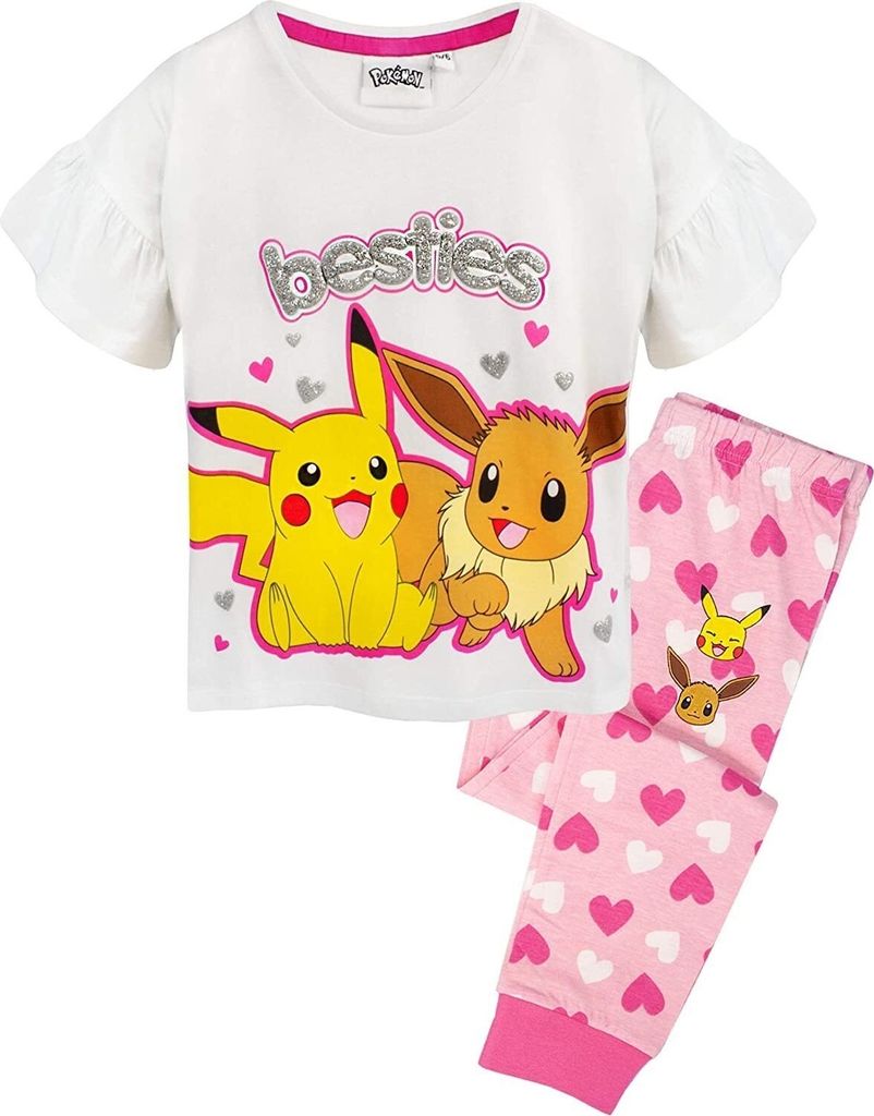 Pokemon - "Besties" Schlafanzug mit langer Hose für Mädchen Produktbild 