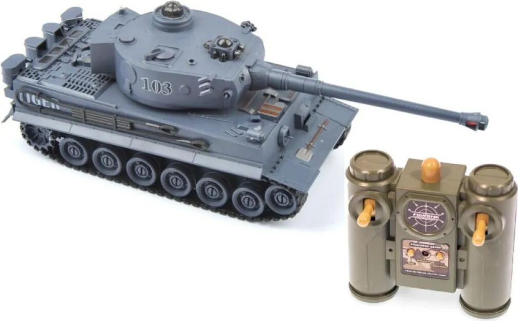 STARX Tank RC Gris avec Tourelle Rotative - Blindé Télécommandé Réaliste - 3