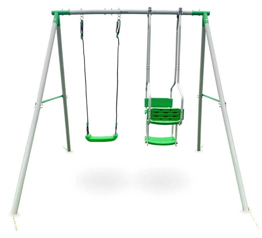 Altalena da giardino per 3 bambini – Lunghezza della corda Immagine del prodotto 