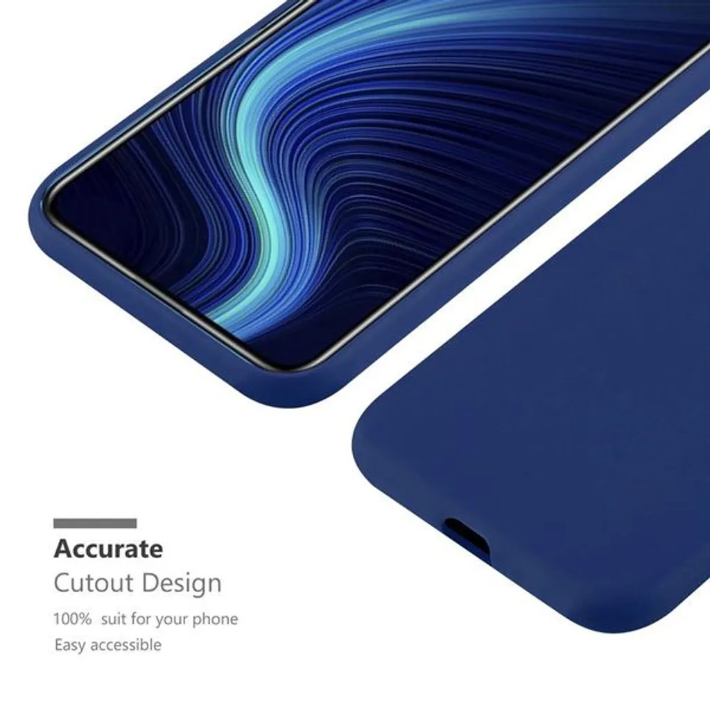 Honor X10 Cover Blu Cadorabo - Custodia Silicone TPU Cool & Trendy - 8
