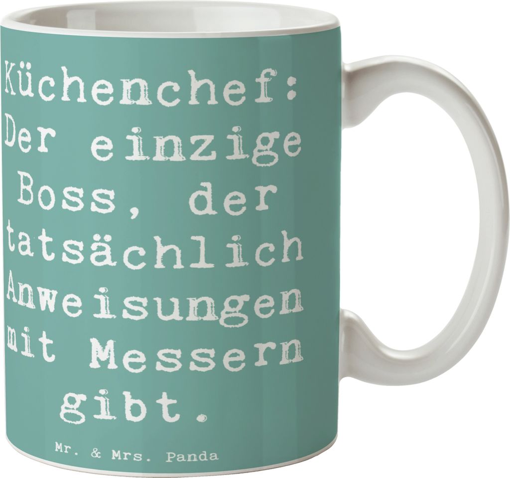 Mr. & Mrs. Panda Kaffeetasse Spruch Koch Anleitung - Produktbild 