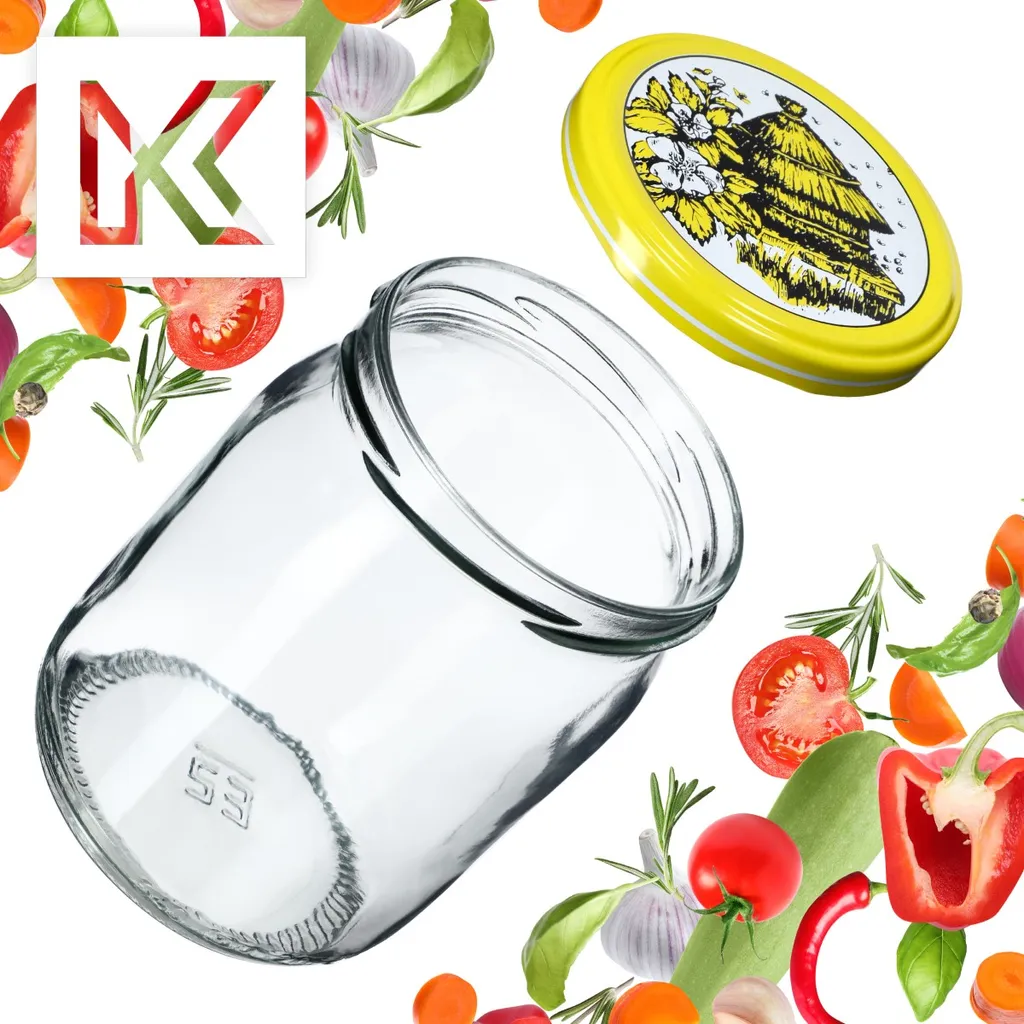 Set 16 Vasetti Vetro KADAX 540ml per Marmellate e Sottaceti Senna - 4