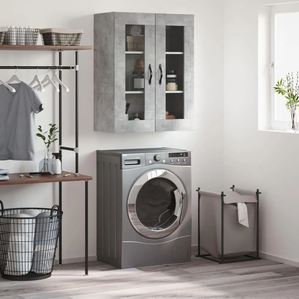 Scheda Tecnica Armadio a Muro vidaXL 69,5x34x90 Grigio Cemento