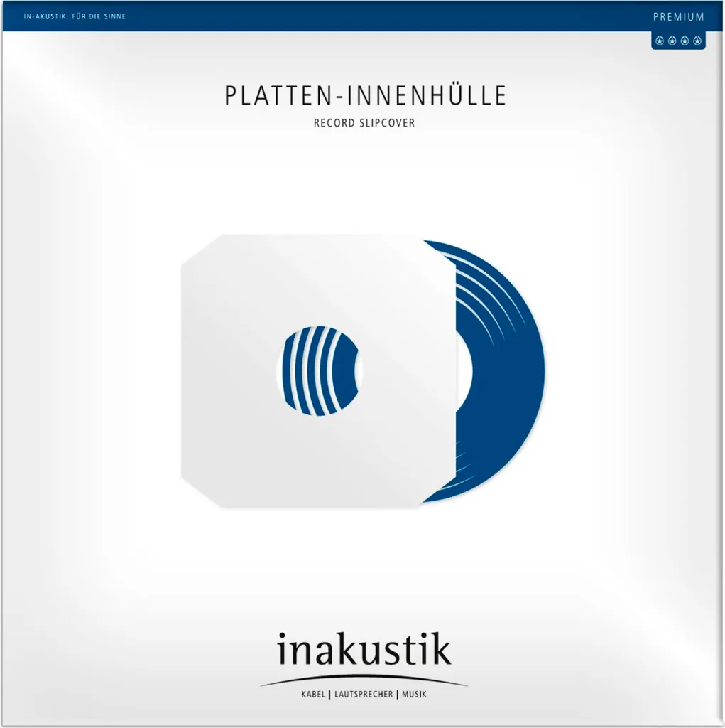 In-Akustik Premium LP : 25 pochettes intérieures antistatiques 12 pouces