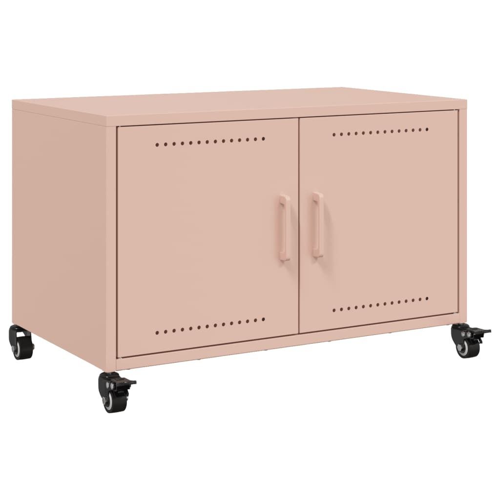 vidaXL TV-Schrank Rosa 68x39x43,5 cm Kaltgewalzter Stahl