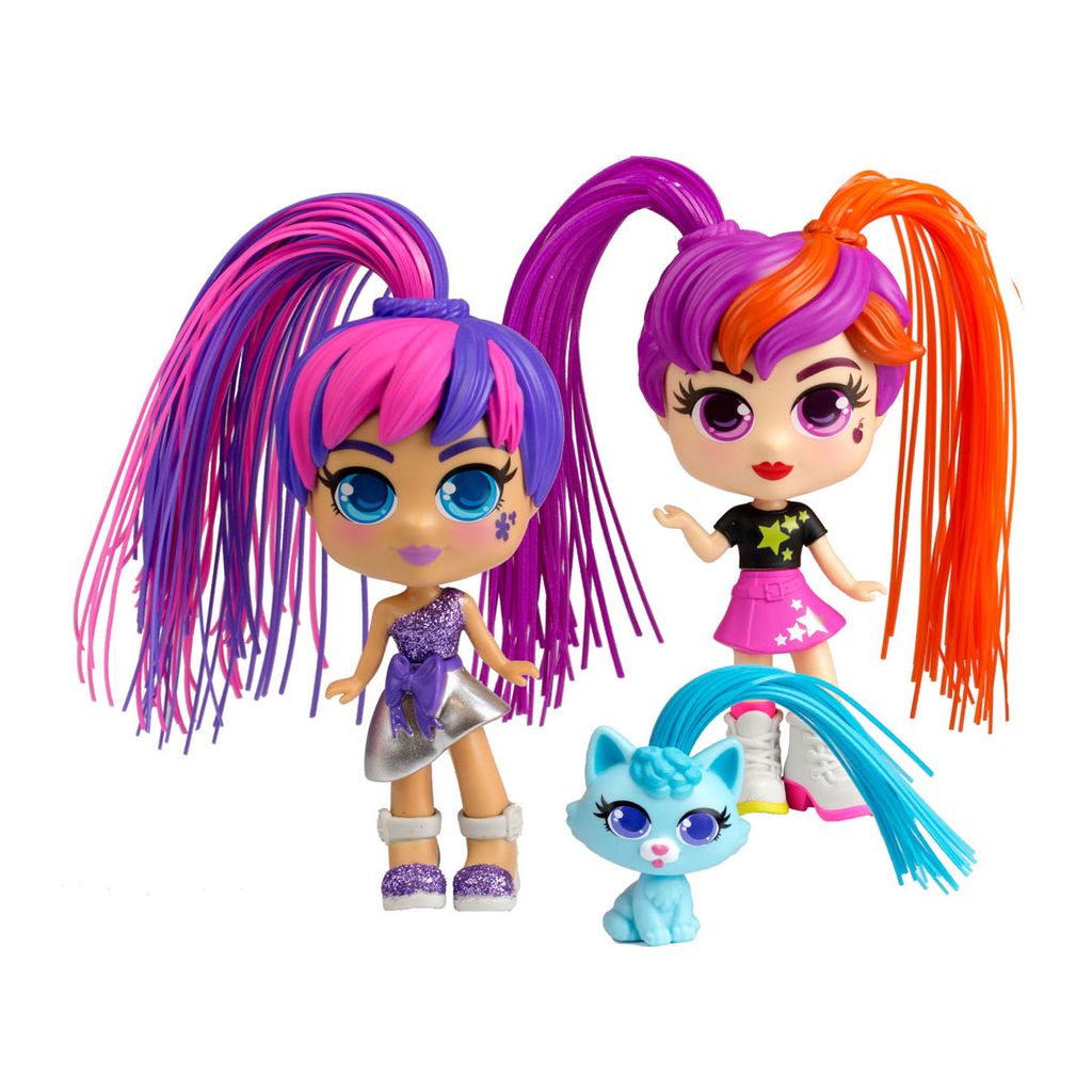 Silverlit Curli Girls Twin Spielzeug-Set Mehrfarbig