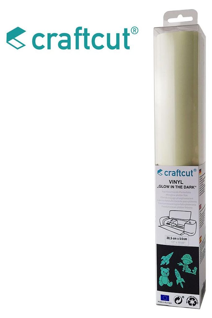 craftcut Glow in the Dark Vinylfolie 30,5 x 50 cm Produktbild 
