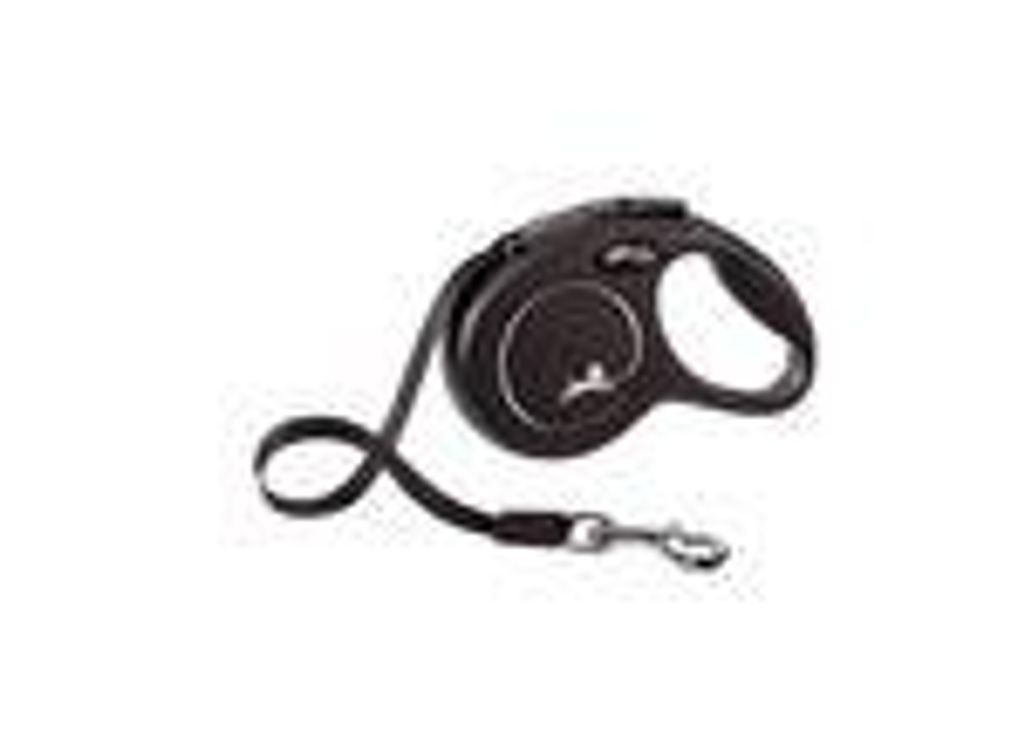 flexi New Classic S Gurt 5 m schwarz Produktbild 