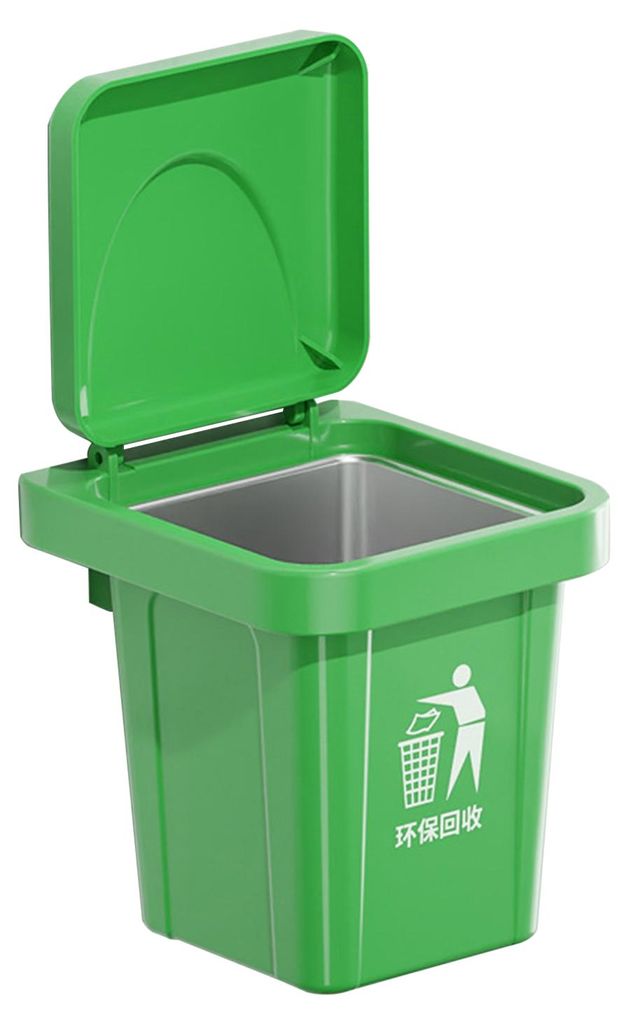 Mini-Mülleimer mit Stifthalter, kleiner Tisch-Mülleimer mit Deckel, kleiner Recycling-Abfallkorb aus Kunststoff für Küche und Haushalt