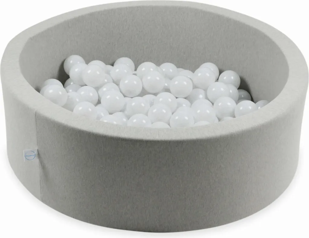 Lot de 100 Balles de Jeu ø7cm blanches pour Piscine à Boules Enfant - 3