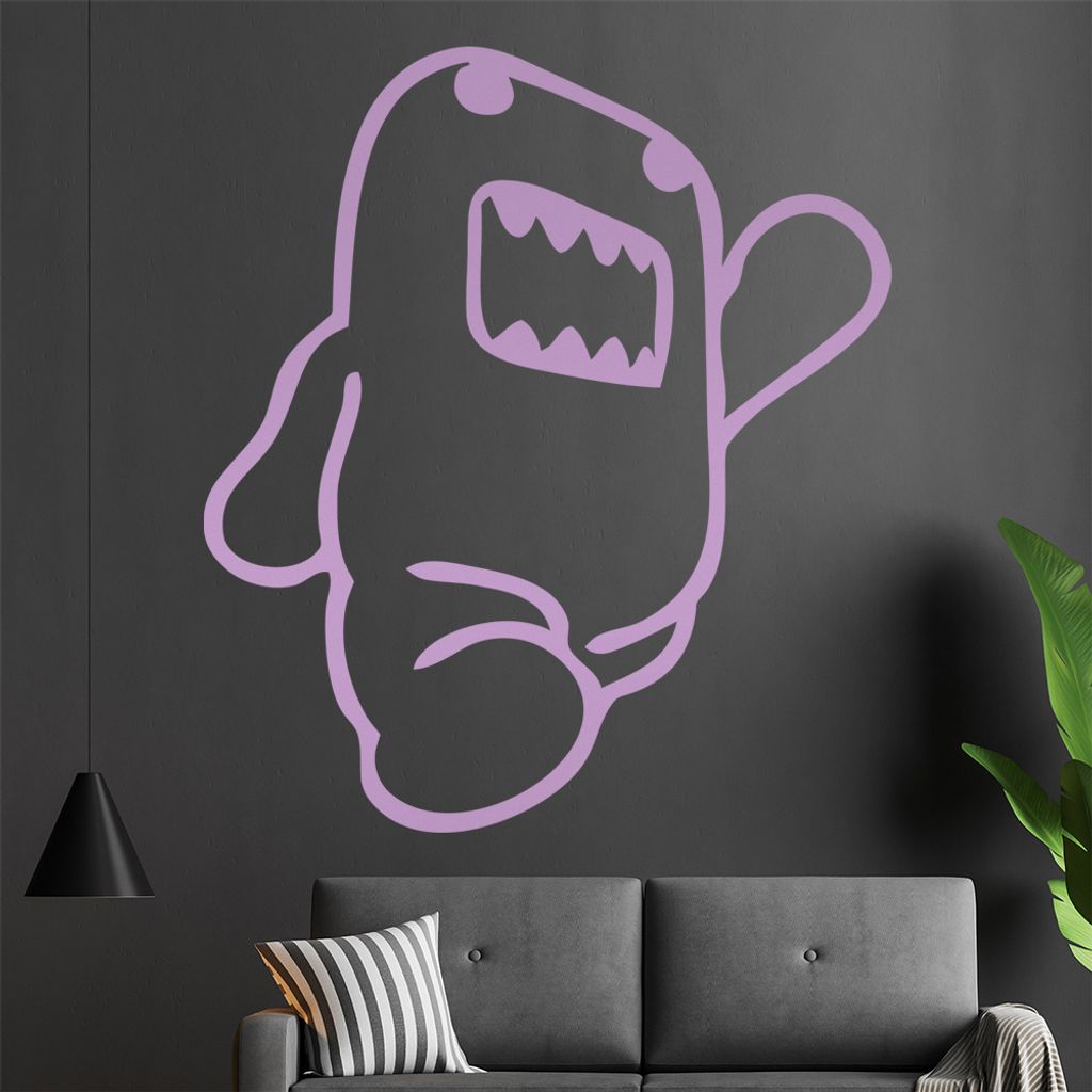KIWISTAR Domo Kun laufend Japan Wandtattoo in 6 Größen - Wandaufkleber Wall Sticker - Dekoration, Küche, Wohnzimmer, Schlafzimmer, Badezimmer