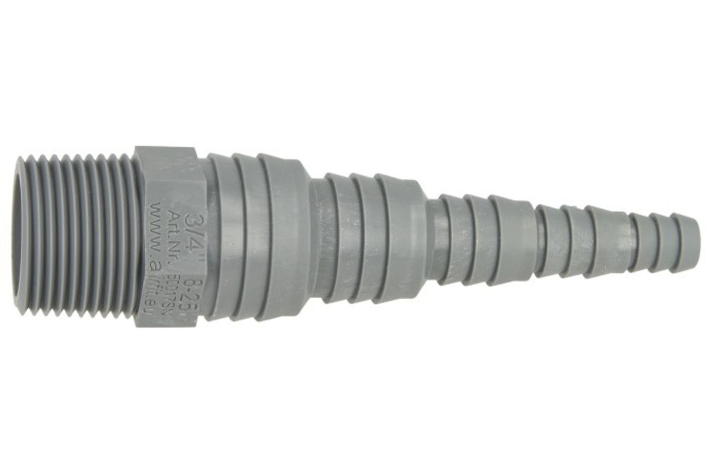 Airfit Pumpennippel uiversal 3/4" AG 8-25mm PVC 50017SN Produktbild 