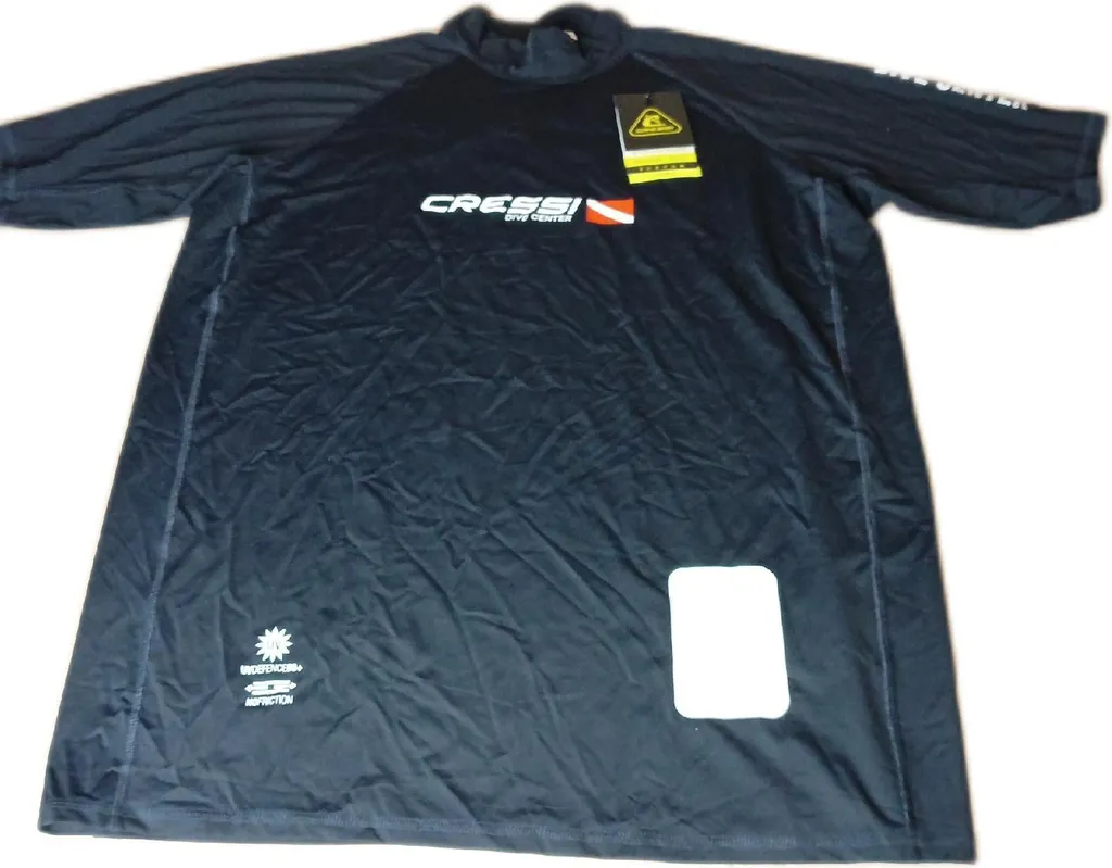 Cressi Dive Center Rash Guard Homme Noir - Protection UV Manches Courtes