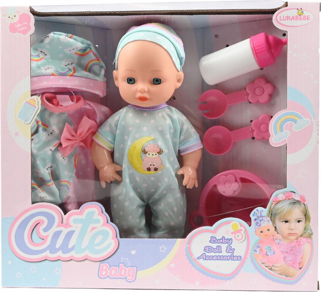 Lebensechte Babypuppe 25cm - Realistischer Neugeborener Bobas im Strampler Spielzeug