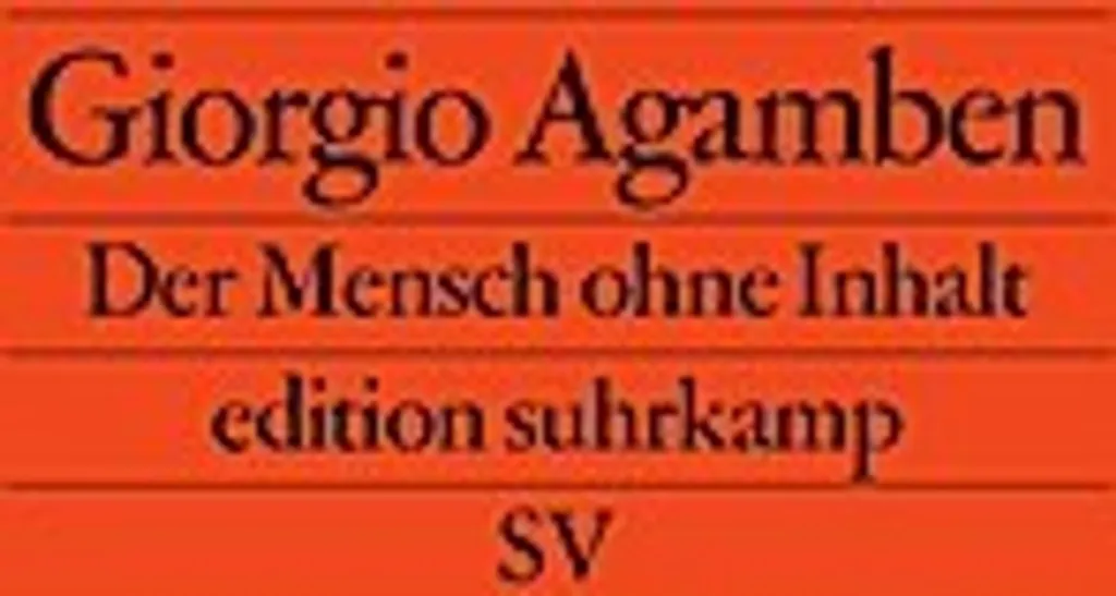 Livre de philosophie Der Mensch ohne Inhalt pour étudiants et chercheurs