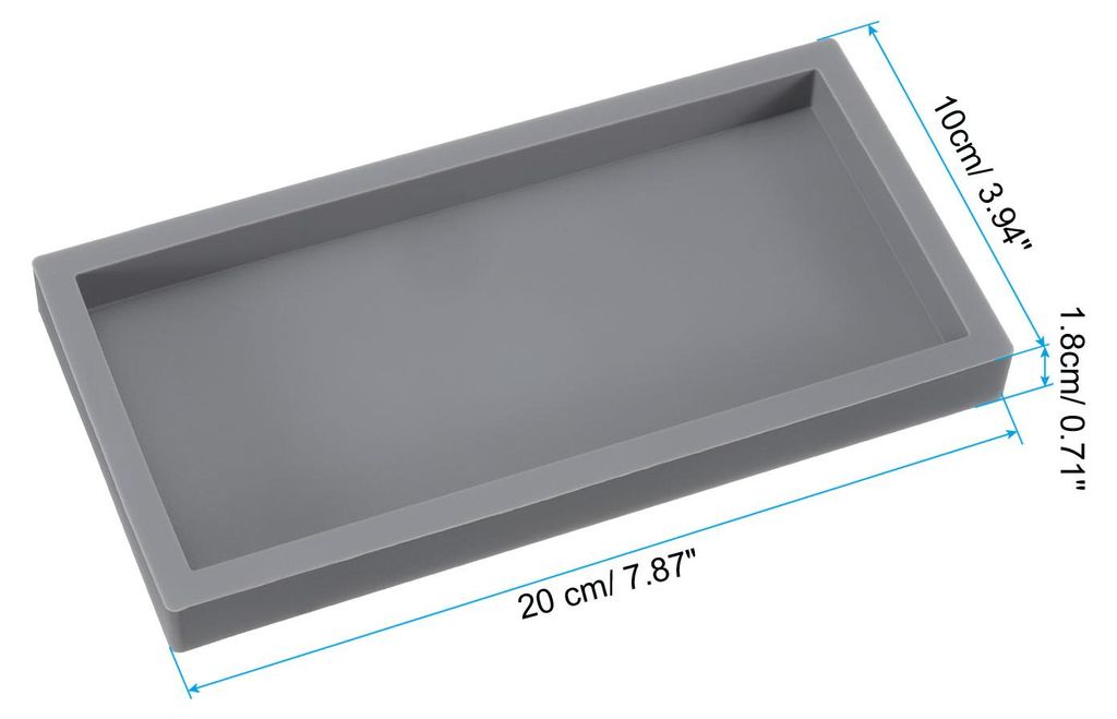 Silikon Bad Ablage 8" x 4" Seifenspender Ablage Schmuck Organizer Schale fš¹r Toilette Kommode Kš¹che Spš¹lbecken fš¹r Schmuck Mš¹nze Sch...