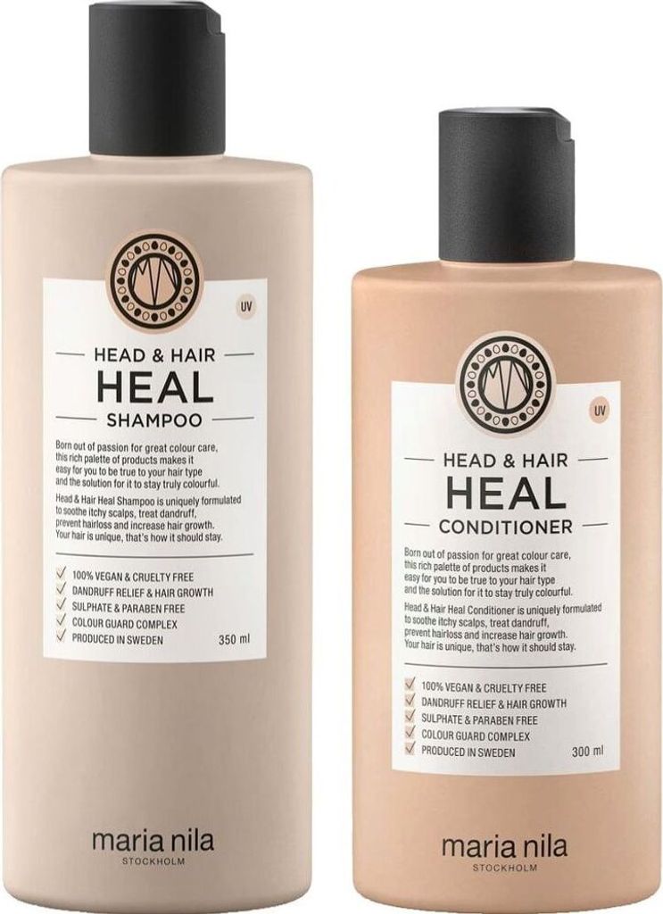 Maria Nila Head & Hair Heal Set - Shampoo 350 ml + Conditioner 300 ml