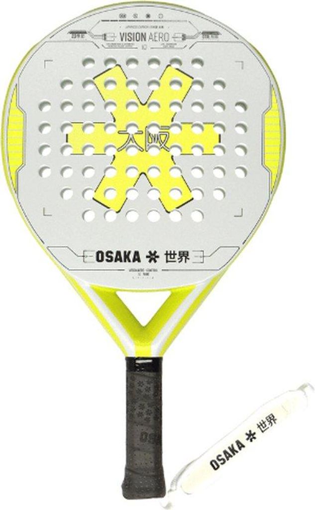 OSAKA Vision Aero Control padelracket, grijs/limoengroen Productafbeelding 