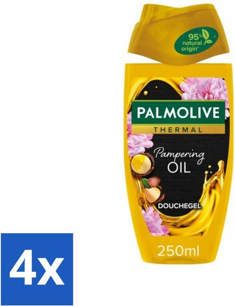Palmolive Duschgel Thermal Verwöhnöl 250 ml - Vorteilspack - 4 Stücke