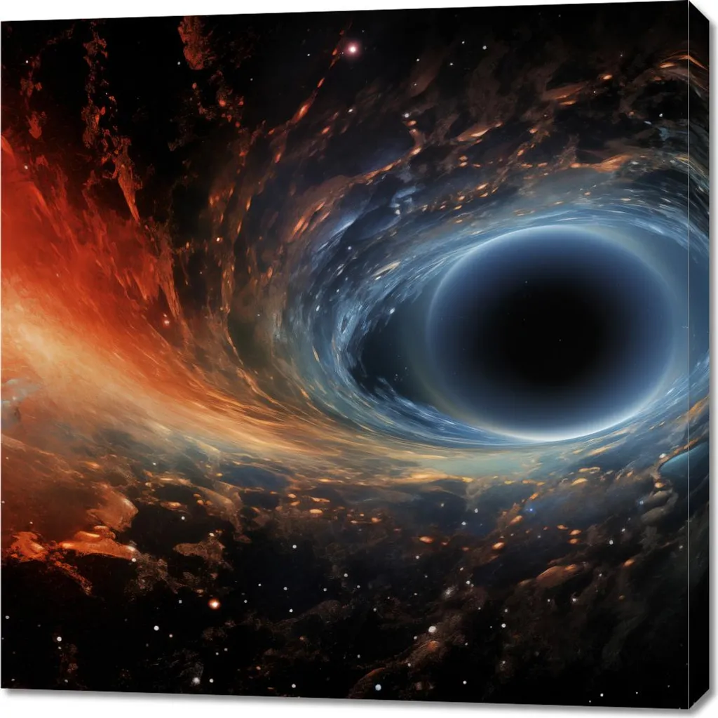 Déco Murale Univers 90x90 cm : Habillez vos Grands Murs avec cette Toile Chic